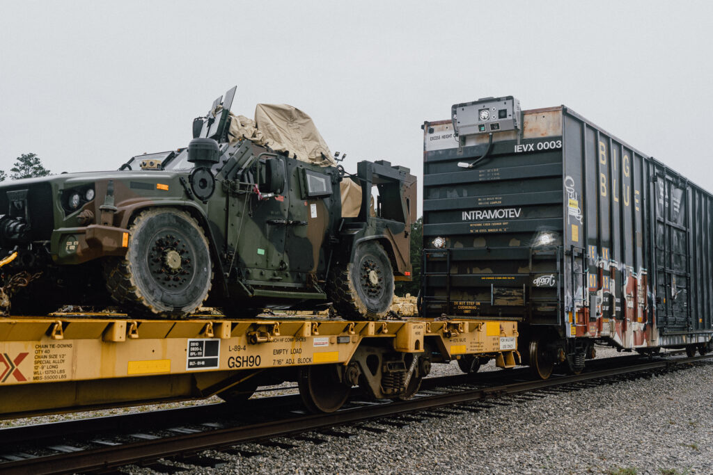 U.S. Army tests robot railcar to move military cargo